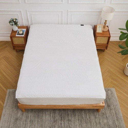 Grounding Flat Bed Sheet-White