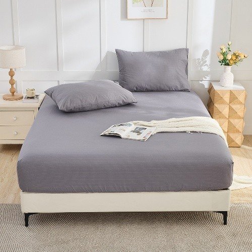Gray grounding fitted sheet by Aisiting