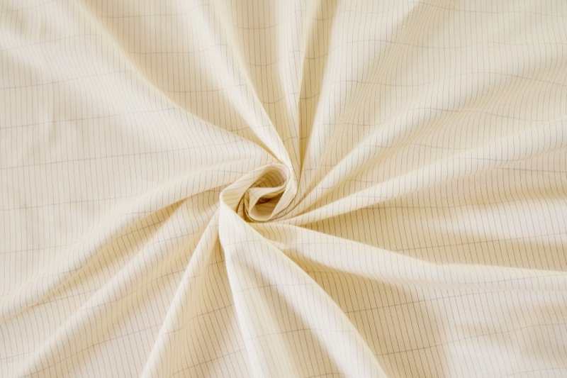 Custom conductive fabric sample with 15 percent silver fiber