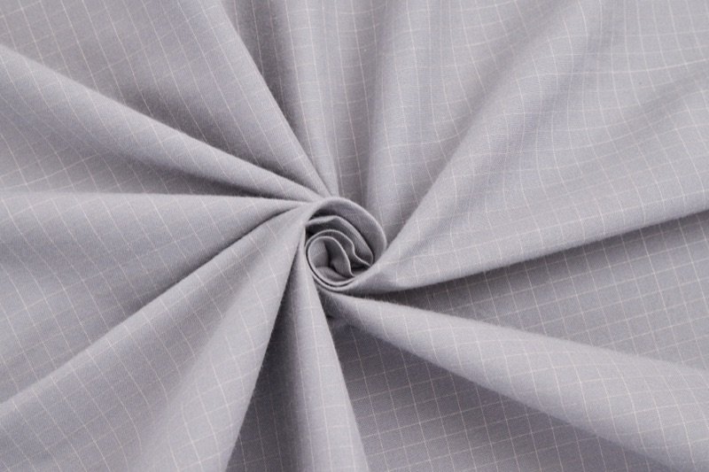 Gray conductive fabric with 10 percent silver fiber