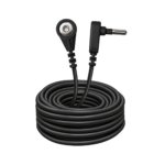 Black Grounding Cord, coiled product view