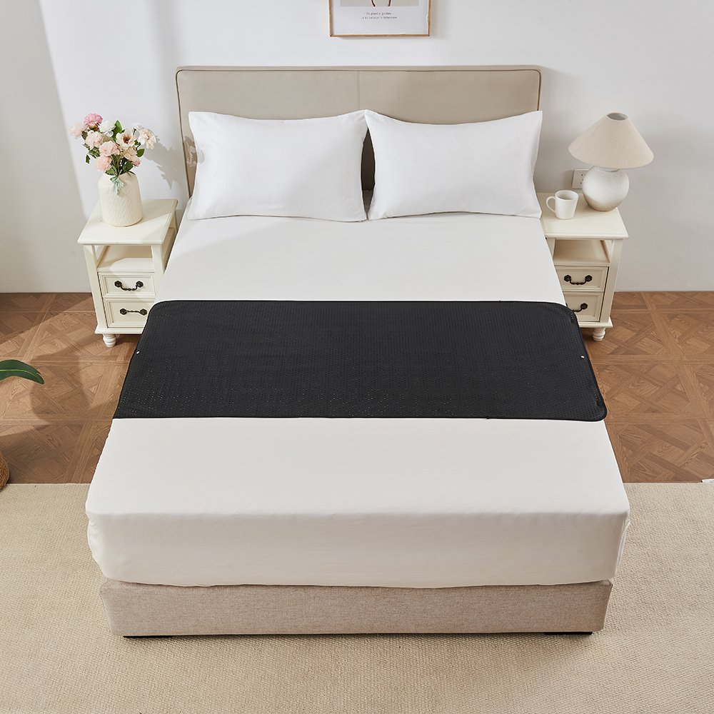 Grounding Mattress Cover on a bed