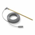 Grounding Rod with coiled gray cord, angled product view