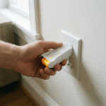 Outlet Tester plugged into a wall outlet