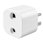 Aisiting U.S. Type B grounding safety adapter, front view