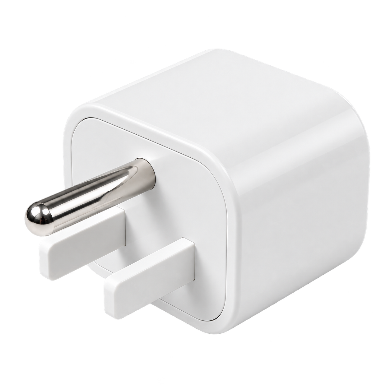 Back of the USA Type B adapter with three pins visible