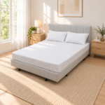 Aisiting white grounding fitted sheet product view 2