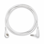 White Grounding Cord, coiled cable and connectors